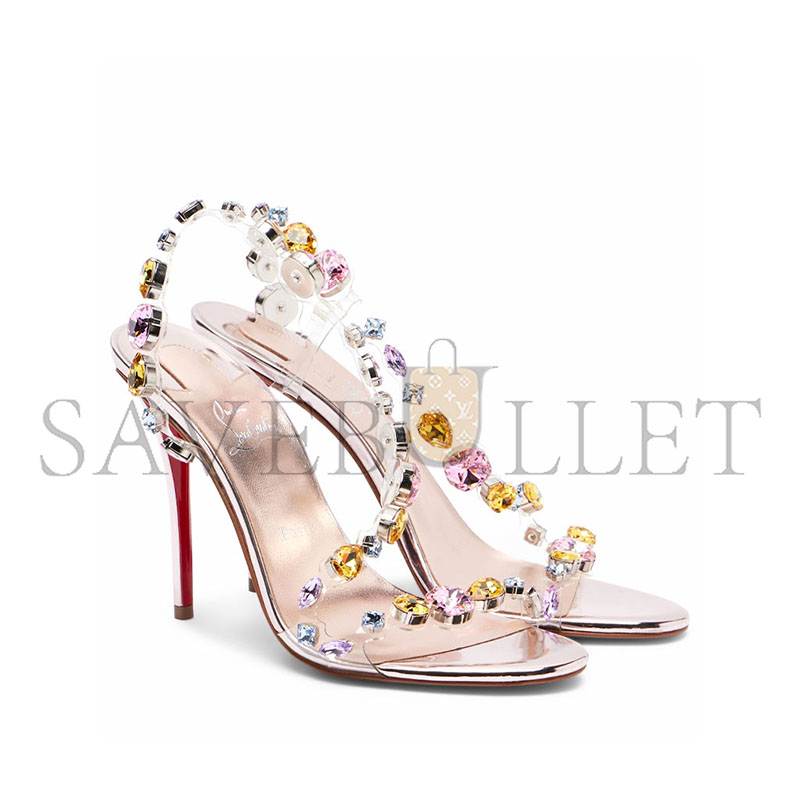 Chr1st1an louboutin rosa z 100 embellished leather sandals 1260200f643